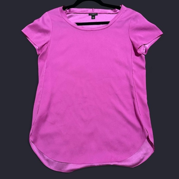 Ann Taylor Tops - Pink Ann Taylor Short Sleeve Blouse, Size XS